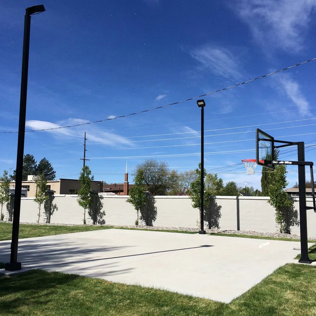 Concrete Basketball Court Installation Concrete Basketball Court Installation